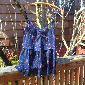 Wild Pearl Sheer Floral Tank